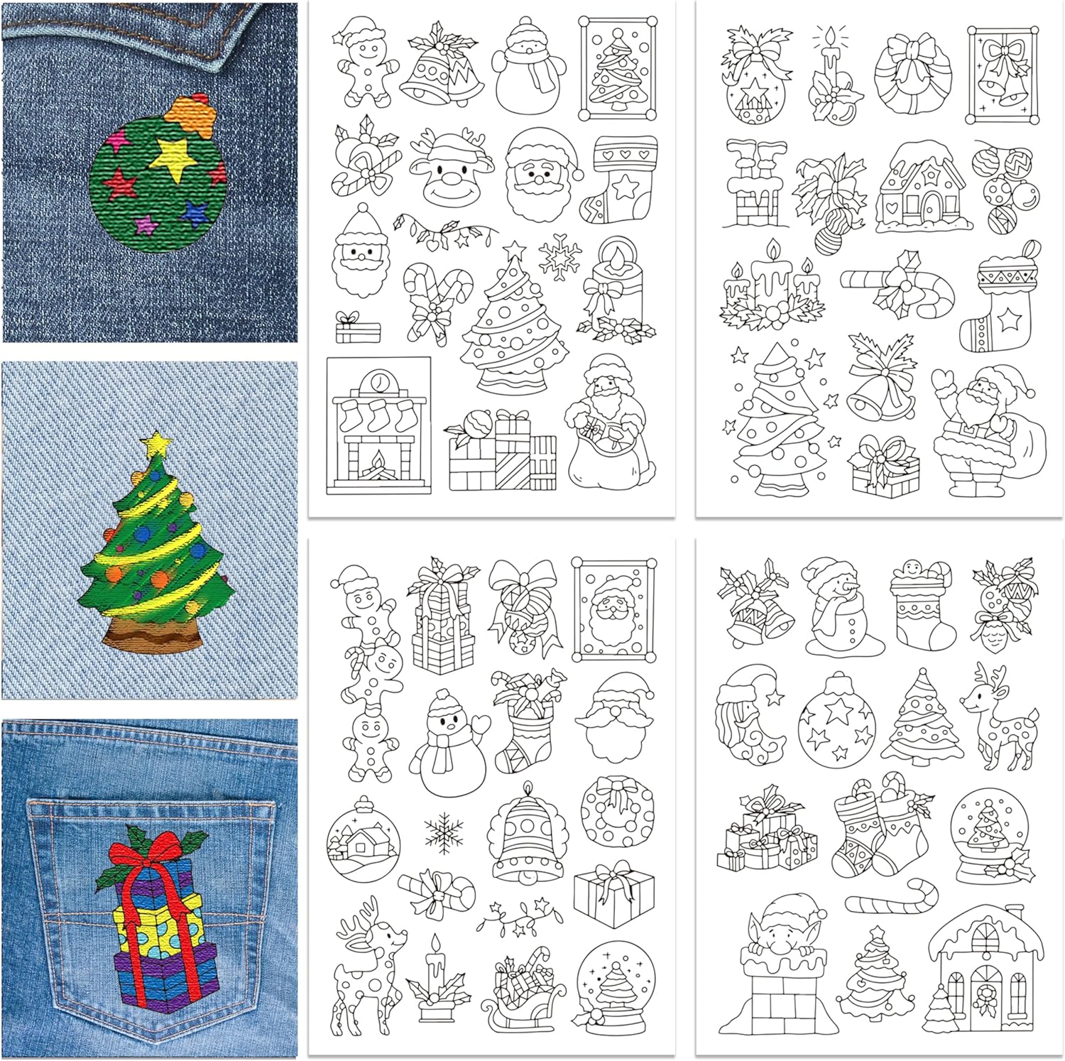 Embroidery Stabilizer Backing - Christmas Handmade Embroidery Crafts Hand Sewing