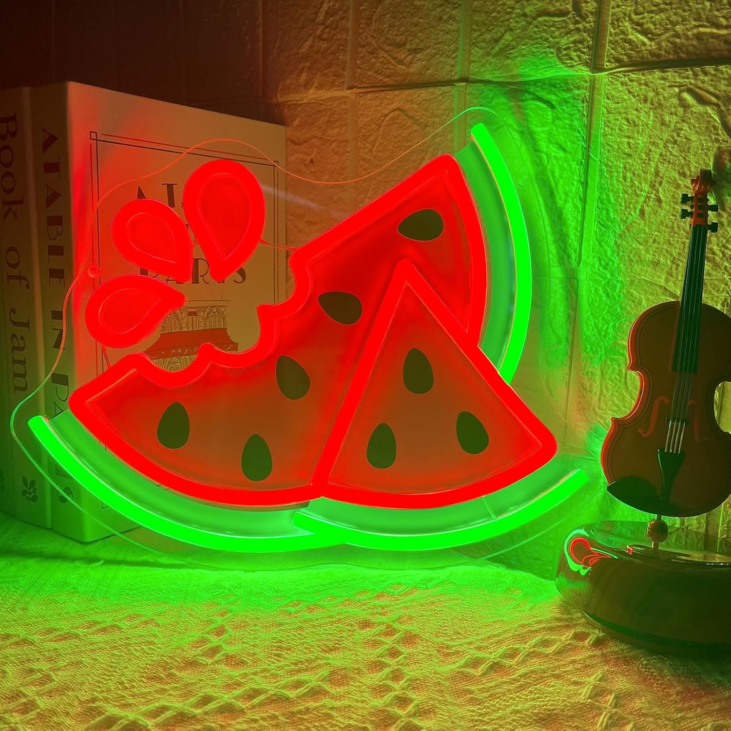 Commercial Uv Printing - Watermelon Neon Sign UV Print USB