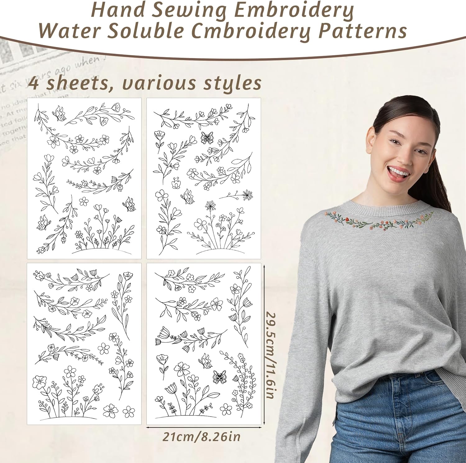 Stick & Stitch Water Soluble E – обзор и цена Embroidery Stabilizer Backing