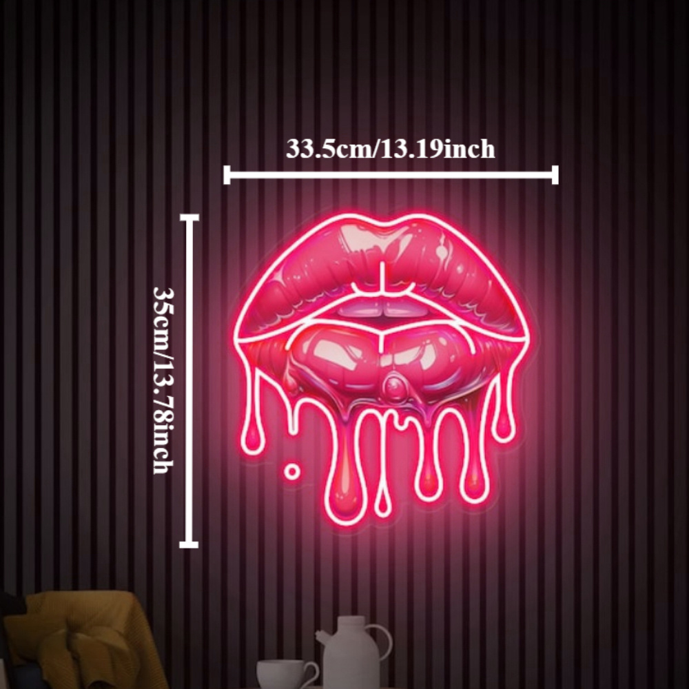 Melting Lips UV Printed Neon S – обзор и цена Commercial Uv Printing