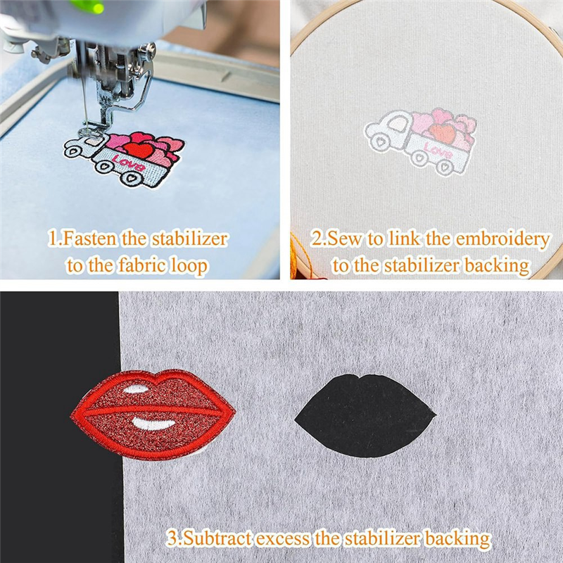 A67P-20 Pcs Double Sided Iron  – обзор и цена Embroidery Stabilizer Backing