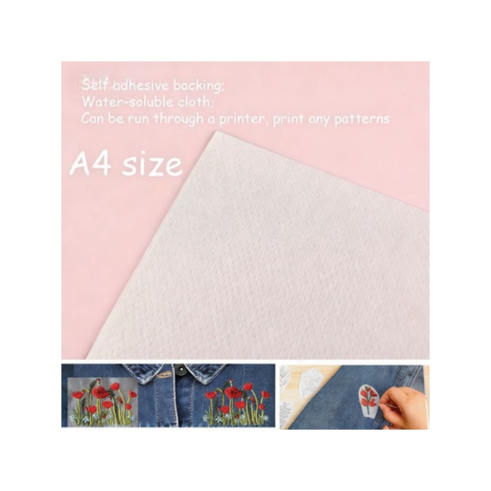 5 sheets A4 Custom Printing Pr – обзор и цена Embroidery Stabilizer Backing