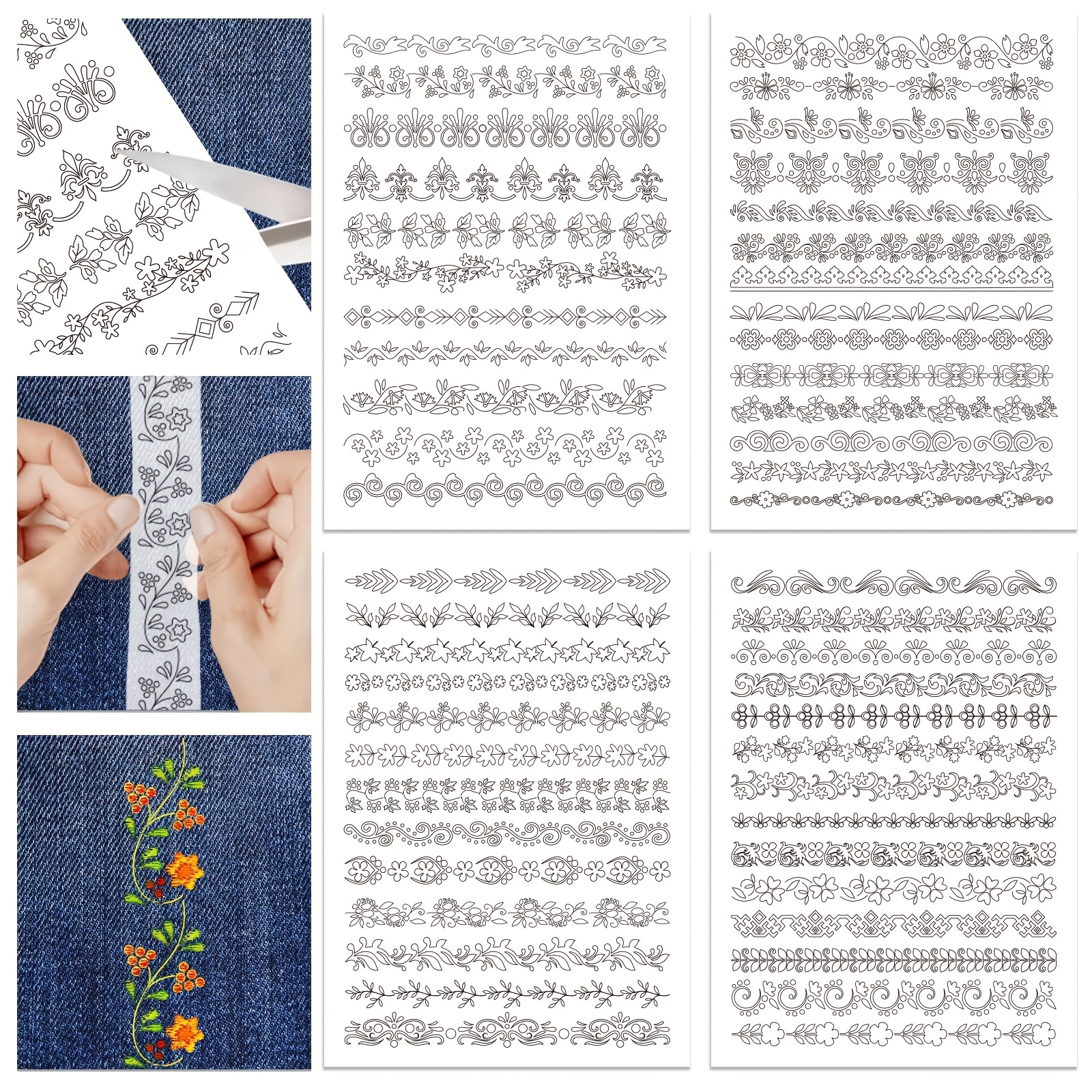 4 Sheets Retro Lace Water Solu – обзор и цена Embroidery Stabilizer Backing