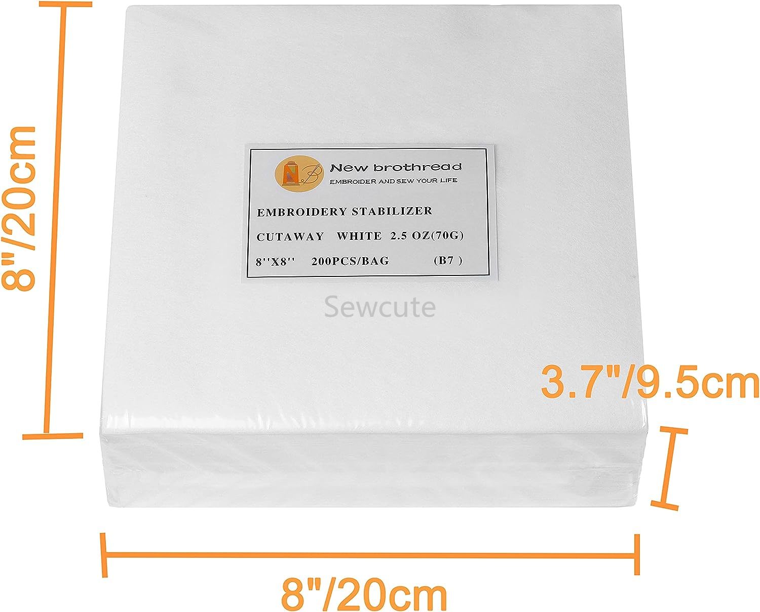 100sheets New brothread Cut Aw – обзор и цена Embroidery Stabilizer Backing
