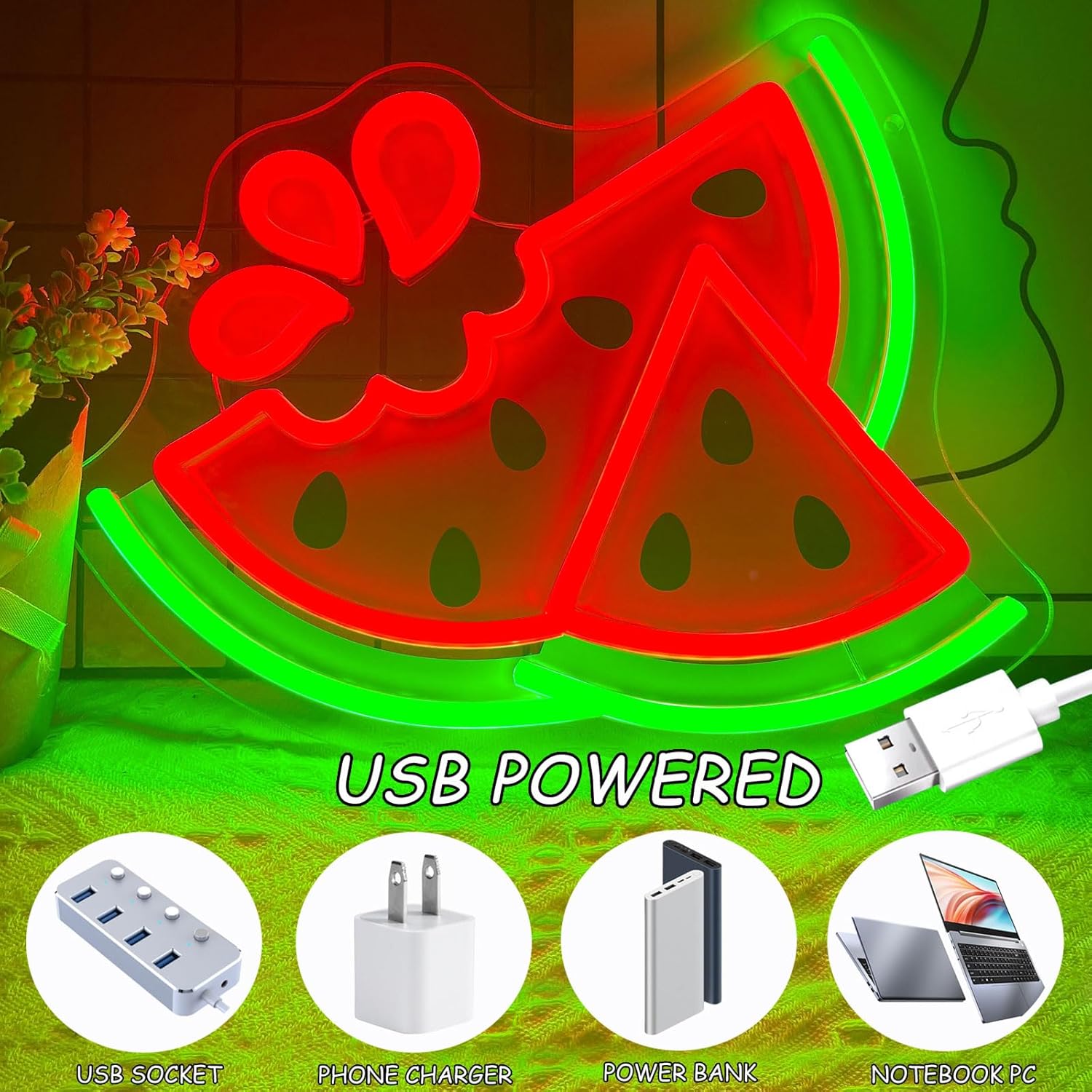 Watermelon Neon Sign UV Print  – обзор и цена Commercial Uv Printing