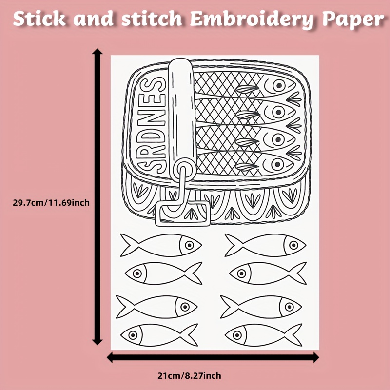 2 Sheets Hand-Stitched Embroid – обзор и цена Embroidery Stabilizer Backing