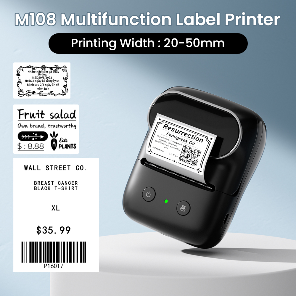 Phomemo M108 Portable Label Pr – обзор и цена Commercial Printing Types