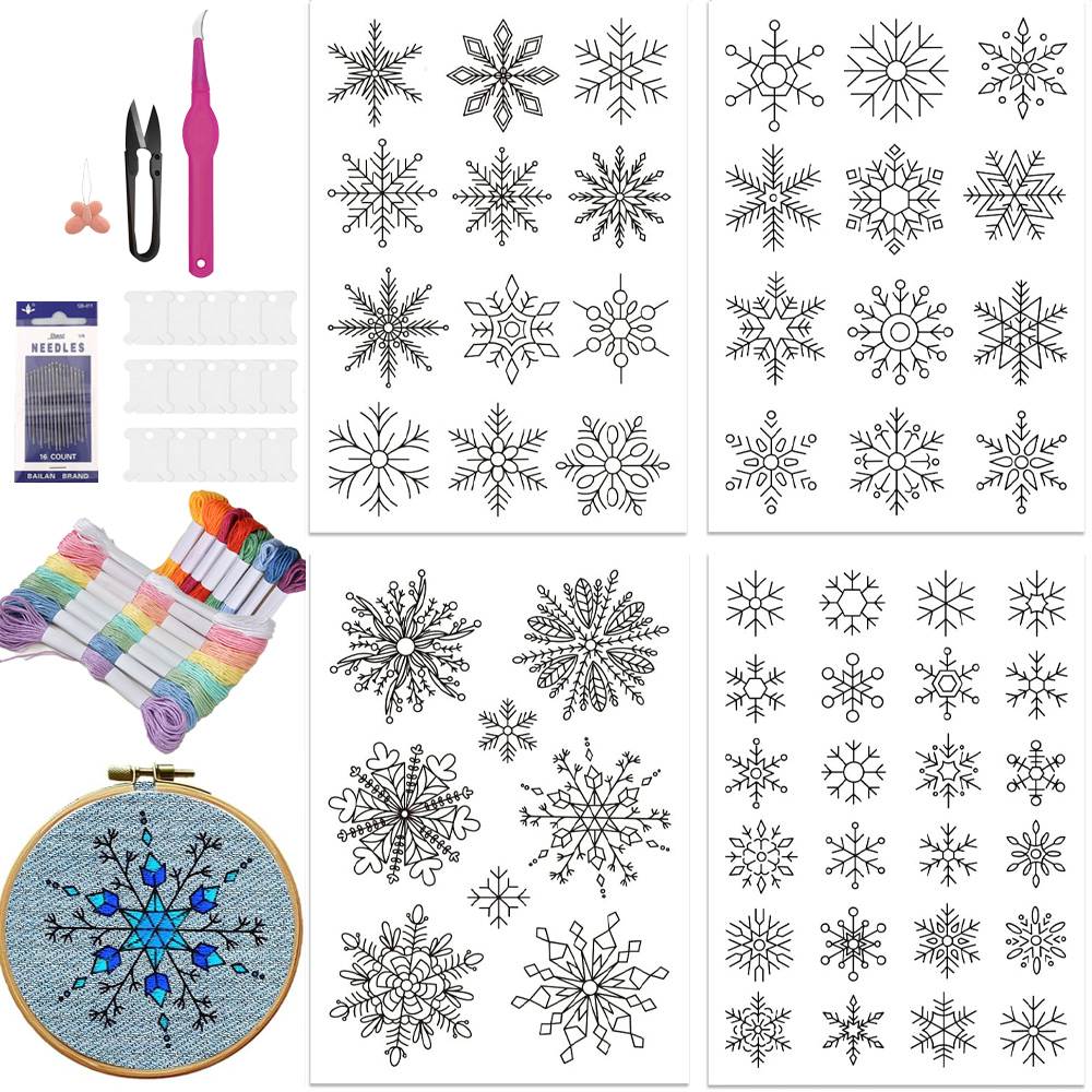 Snowflake Wreath Stick and Sti – обзор и цена Embroidery Stabilizer Backing