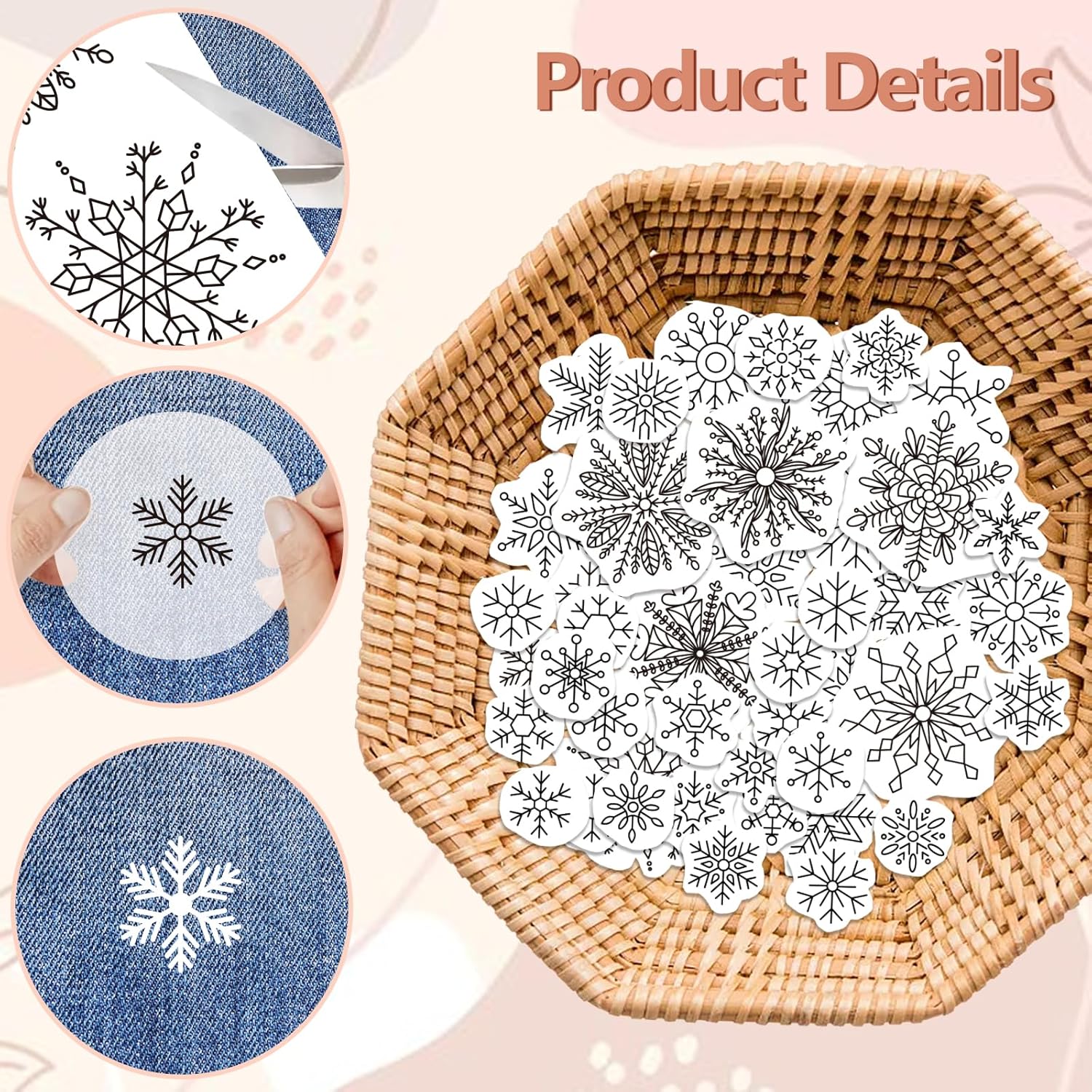 Snowflake Wreath Stick and Sti – обзор и цена Embroidery Stabilizer Backing