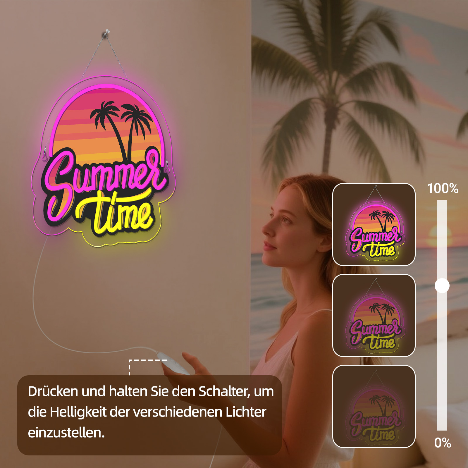 Summer Time Neon Sign UV Print – обзор и цена Commercial Uv Printing
