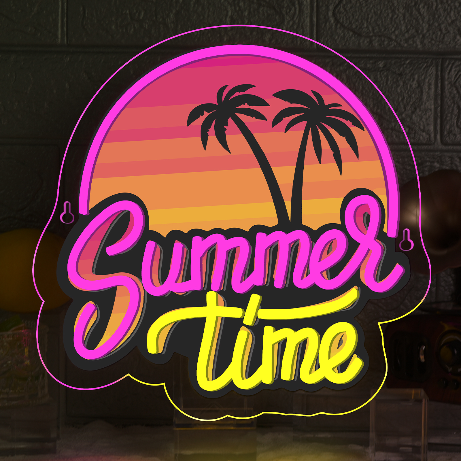 Summer Time Neon Sign UV Print – обзор и цена Commercial Uv Printing
